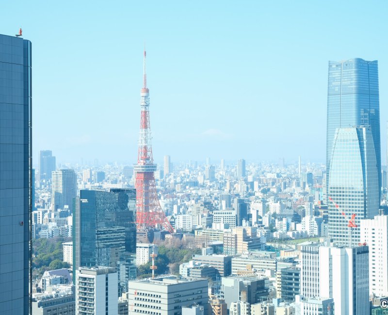 The Royal Park Hotel Iconic Tokyo Shiodome, vue panoramique la tour de Tokyo et le mont Fuji