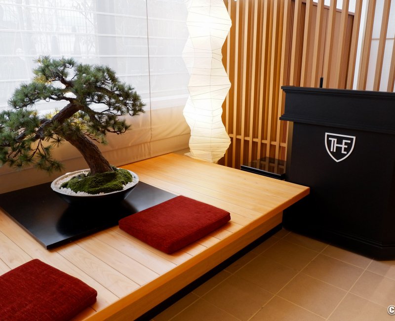 The Royal Park Hotel Kyoto Umekoji, décoration du hall d'accueil de l'hôtel