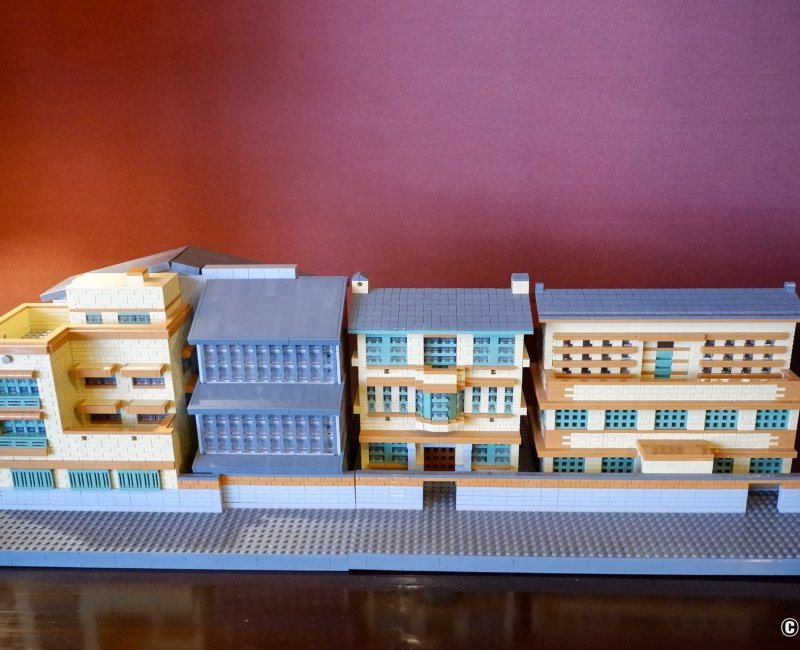 Hôtel Marufukuro (Kyoto), Maquette en Lego de l'hôtel rénové