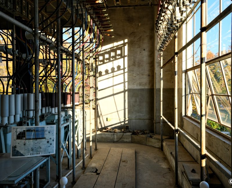 Ancienne sous-station de l'usine Hitachi Aircraft de Tachikawa (Tokyo), Vue du 1er étage