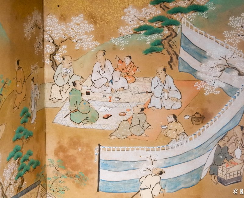 Hanbey-Fu Honten (Kyoto), représentation historique du musée des boites à bento