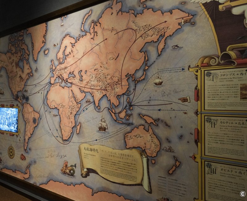 Musée du tabac et du sel (Tokyo), Carte du commerce du tabac