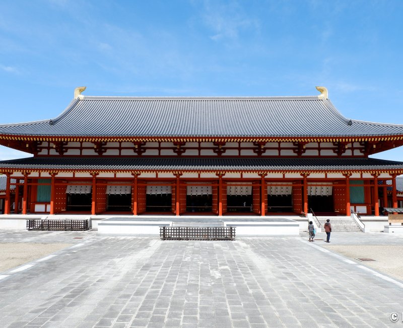 Nara, pavillon Daikodo du temple Yakushi-ji à l'ouest de la ville