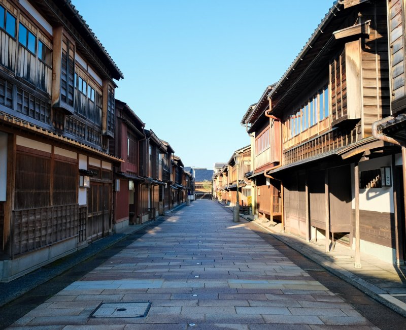 Kanazawa, rue traditionnelle du quartier Higashi Chaya