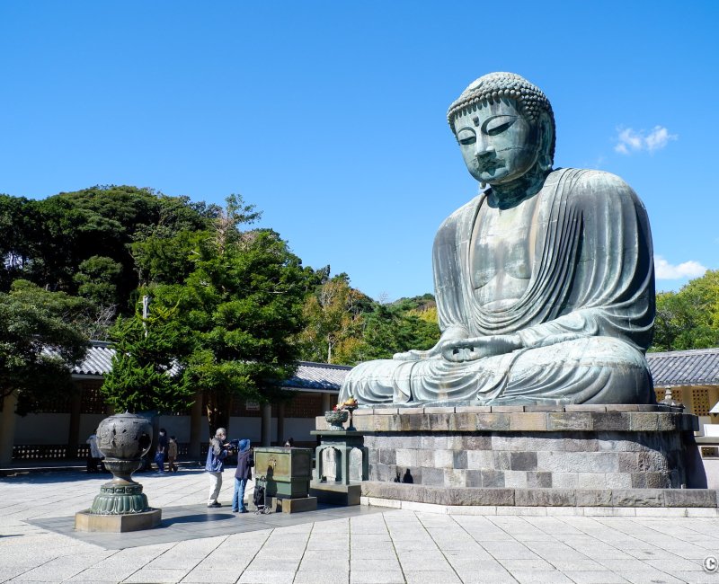 Kamakura, grand Bouddha du temple Kotoku-in