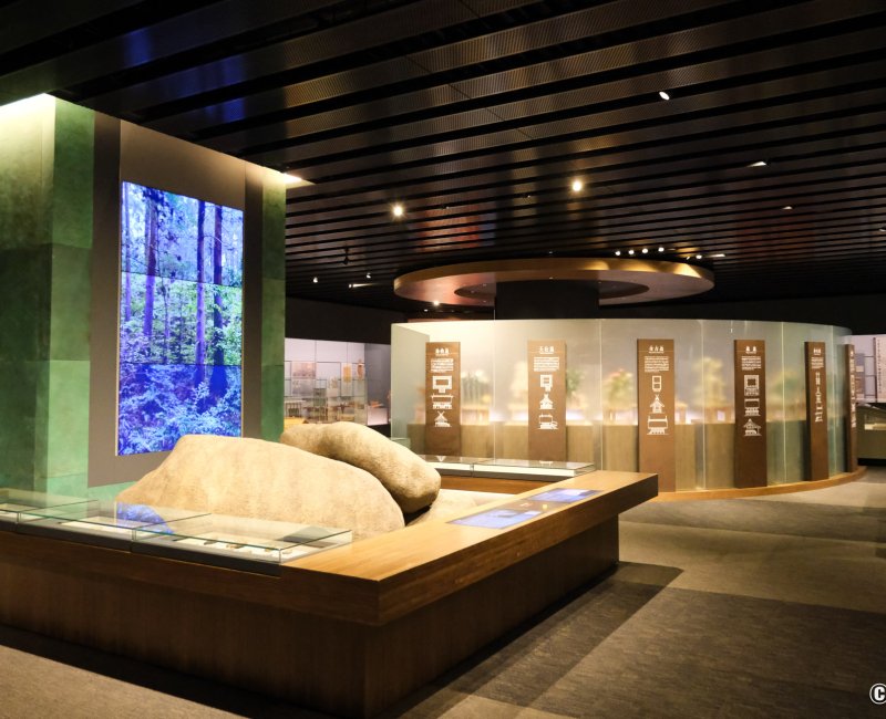 Musée de l’université Kokugakuin (Shibuya, Tokyo), Reconstitution partielle du site de Yamanokami