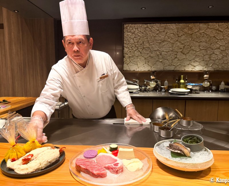 The Royal Park Hotel Iconic Naha (Okinawa), étage 7F, dîner au restaurant de teppanyaki Ryubi 2 The Royal Park Hotel Iconic Naha (Okinawa), étage 7F, dîner au restaurant de teppanyaki Ryubi 2