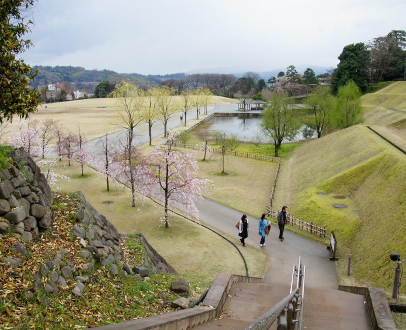 Cerisiers en fleurs dans le parc du château de Kanazawa 5 Cerisiers en fleurs dans le parc du château de Kanazawa 5