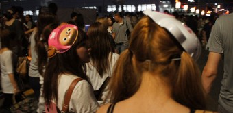 Tenjin Matsuri à Osaka, Festivaliers dans la rue 2