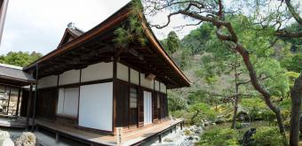 Ginkaku-ji, Vue sur le pavillon Togu-do