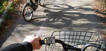 Lac Kawaguchiko (Mont Fuji), Balade en vélo électrique autour du lac à l'automne 2