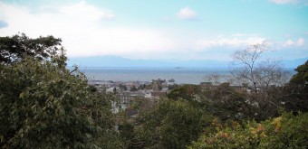 Hikone, Vue sur le lac Biwa depuis le château de Hikone