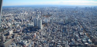 Tokyo SkyTree, Vue sur la baie de Tokyo