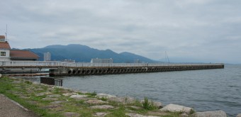 Otsu, Ponton sur le lac Biwa