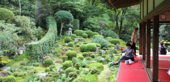 Ohara, Vue sur le jardin Shuheki-en au Sanzen-in