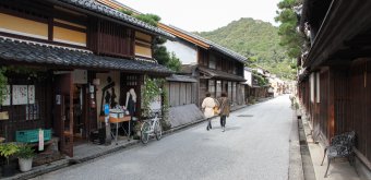 Omihachiman (Shiga), ancienne rue commerçante Shinmachi-dori
