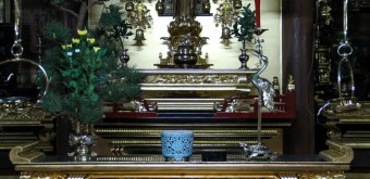 Myozen-ji (Shirakawa-go), autel du temple