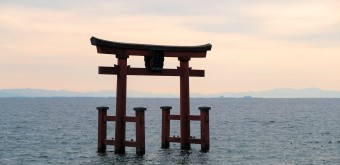 Shirahige Jinja, Torii flottant sur lac Biwa 3