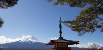 Arakurayama Sengen, Vue du Mont Fuji et de la Pagode Chureito 2