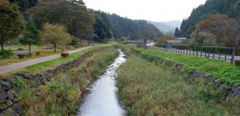 Ruines du clan Ichijodani Asakura (Fukui), Vue sur la vallée et sa rivière