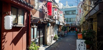 Koto à Tokyo, yokocho du quartier Monzen-Nakacho 2