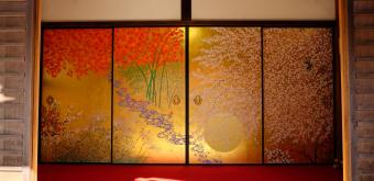 Enko-ji, portes coulissantes fusuma