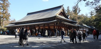 Ise Jingu, Kaguraden du sanctuaire intérieur Naiku (Kotai-jingu) pendant Kenkoku-kinen-sai, le 11 février 2