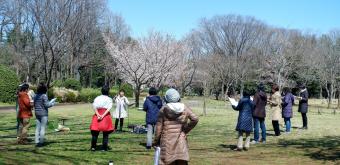 Parc Koganei (Tokyo), réunion extérieure d'une chorale