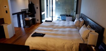 Auberge Homachi Mikuni Minato (Fukui), pièce principale de la maison Kikko