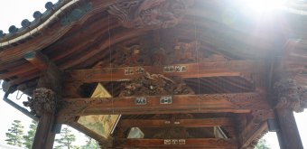 Zentsu-ji (Shikoku), Corridor menant au pavillon Miei-do dans l'enceinte Sai-in Tanjo-in