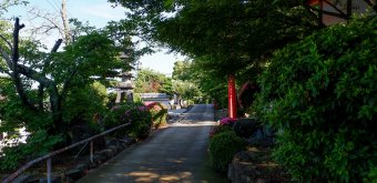 Zentsu-ji (Shikoku), Route au pied du mont Koshiki-zan