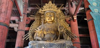 Nara, statue Kokuzo Bosatsu du temple Todai-ji