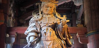 Nara, statue Komoku-ten du temple Todai-ji