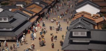 Musée Edo-Tokyo, reconstitution miniature de la ville à l'époque 2