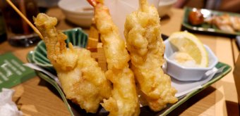 Tokyo Festival Restaurant - Bon Dance Izakaya (Kabukicho), crevettes fries Ebi Tempura