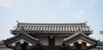 Kokyo Palais Impérial de Tokyo, toiture d'une des portes d'accès