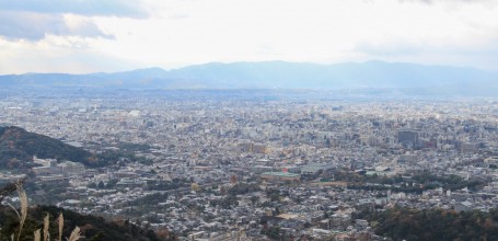 Mont Daimonji à Kyoto, Vue sur la ville depuis le sommet