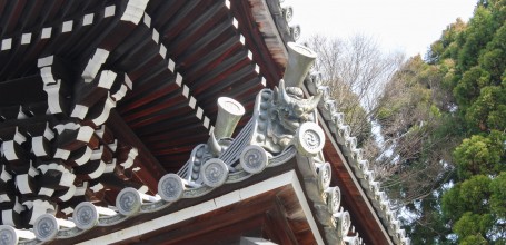 Temple Chion-in à Kyoto, Détail de la décoration architecturale