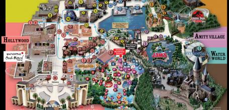 Universal Studios Japan (USJ, Osaka), ancien plan du parc avant 2017