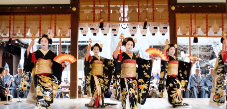 Setsubun, Yasaka-jinja, Spectacle de Geiko 3
