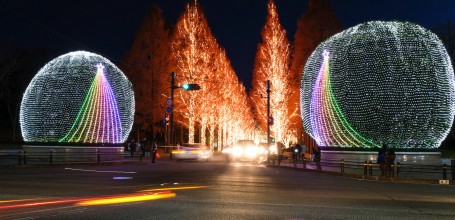 Illuminations Rohm à Kyoto pour Noel