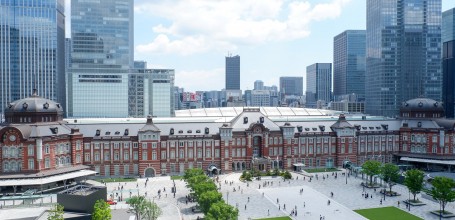 Vue sur la gare de Tokyo depuis Marunouchi House 5