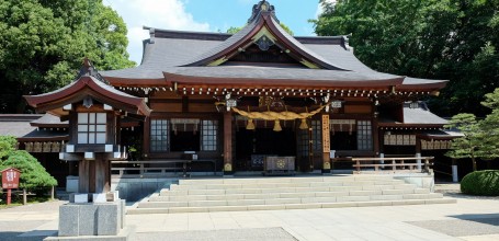 Sanctuaire Izumi du jardin Suizen-ji Joju-en à Kumamoto