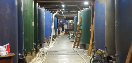 Fûts de la brasserie de saké Hideyoshi-Suzuki (Akita)