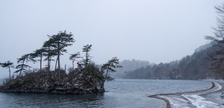 Lac de Towada en hiver