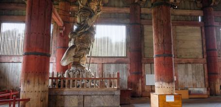 Todai-ji (Nara), statue de Bishamonten, gardien céleste du Nord