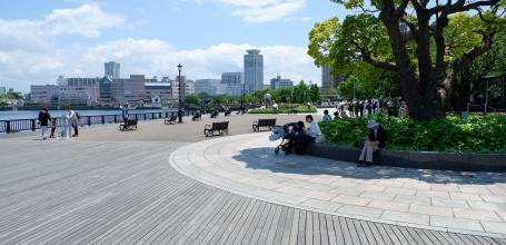 Yokosuka, parc Verny au printemps