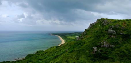 Hirakubo (Ishigaki), panorama sur la pointe nord de l'île 