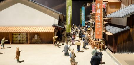 Musée de l'histoire d'Osaka, diorama de l'ancienne ville d'Osaka 2
