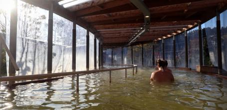 Kur Park Nagayu (Taketa, Oita), intérieur du complexe thermal